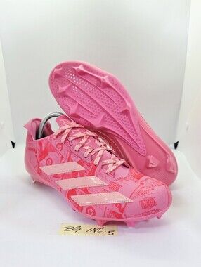 Adidas Adizero Electric II Currency Men's size 8.5 Pink Football Cleats JQ3979